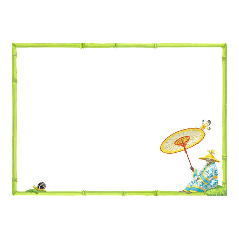 Caspari Monkey Business Correspondence Cards - 12 Per Package
