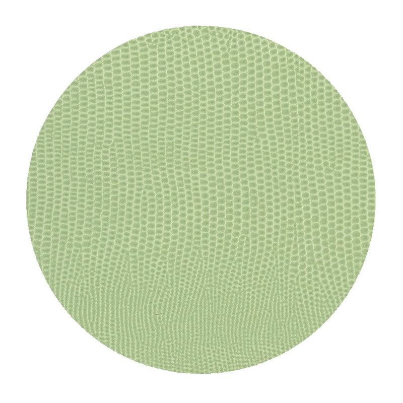 Caspari Moss Green Lizard Round Coasters - 8 Per Package