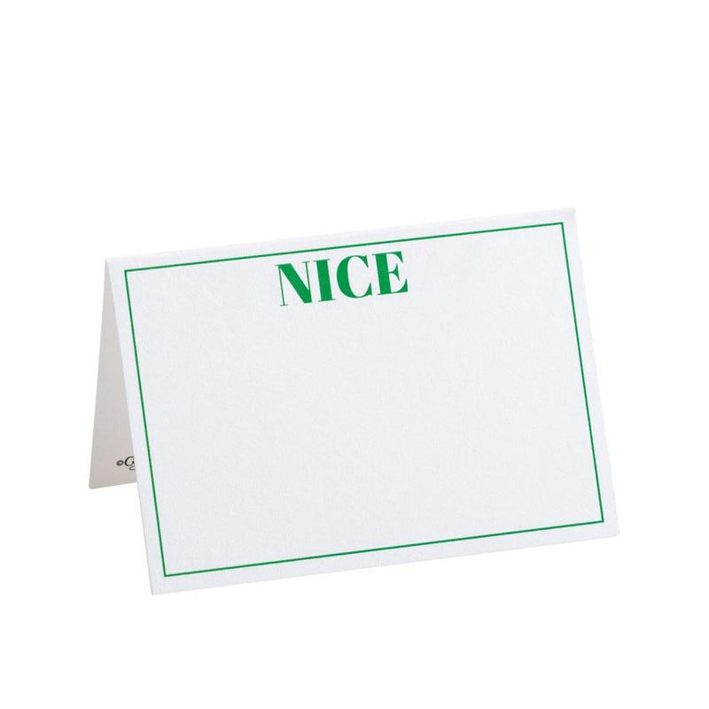 Caspari Naughty Or Nice Reversible Place Cards - 8 Per Package