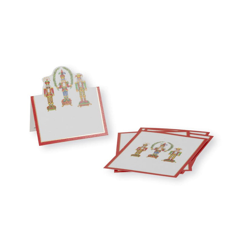 Caspari Nutcracker Christmas Die-Cut Place Cards - 8 Per Package