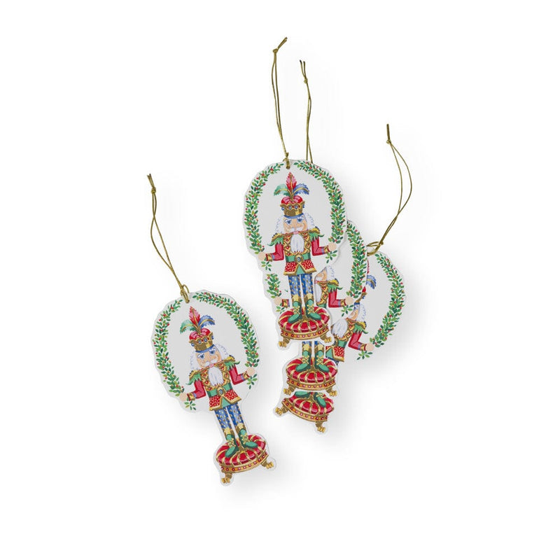 Caspari Nutcracker Christmas Gift Tags - 4 Per Package