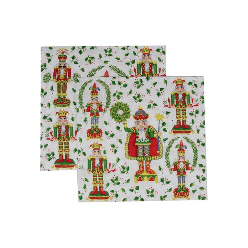 Caspari Nutcracker Christmas Luncheon Napkins - 20 Per Package