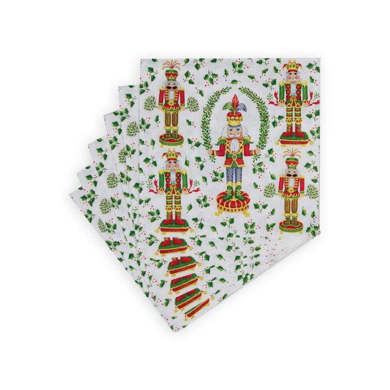 Caspari Nutcracker Christmas Luncheon Napkins - 20 Per Package