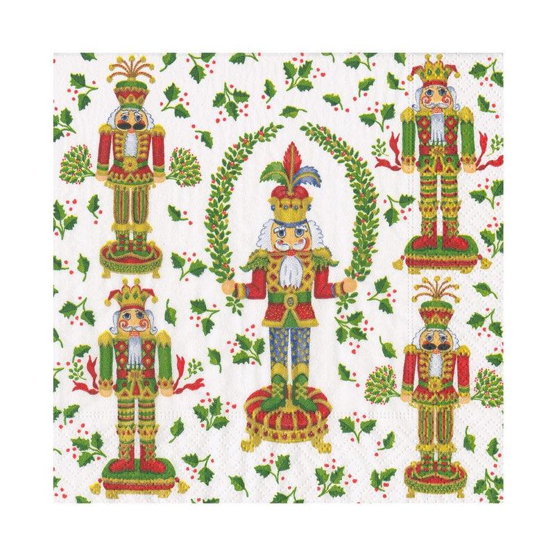 caspari Nutcracker Christmas Luncheon Napkins - 20 Per Package