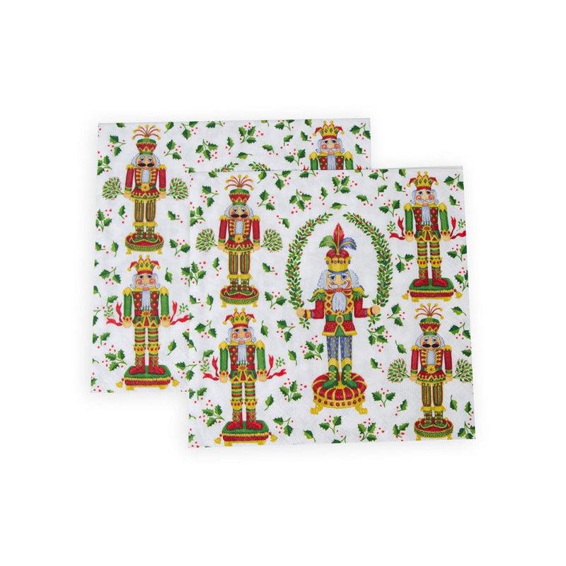 Caspari Nutcracker Christmas Napkin Dinner - 20 Per Package