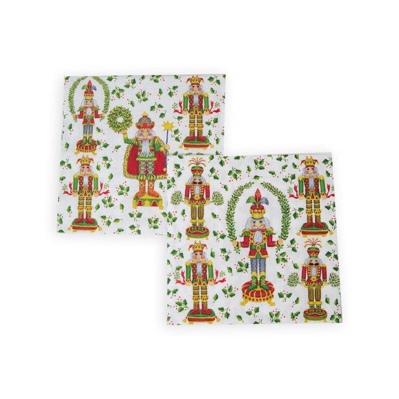 Caspari Nutcracker Christmas Napkin Dinner - 20 Per Package