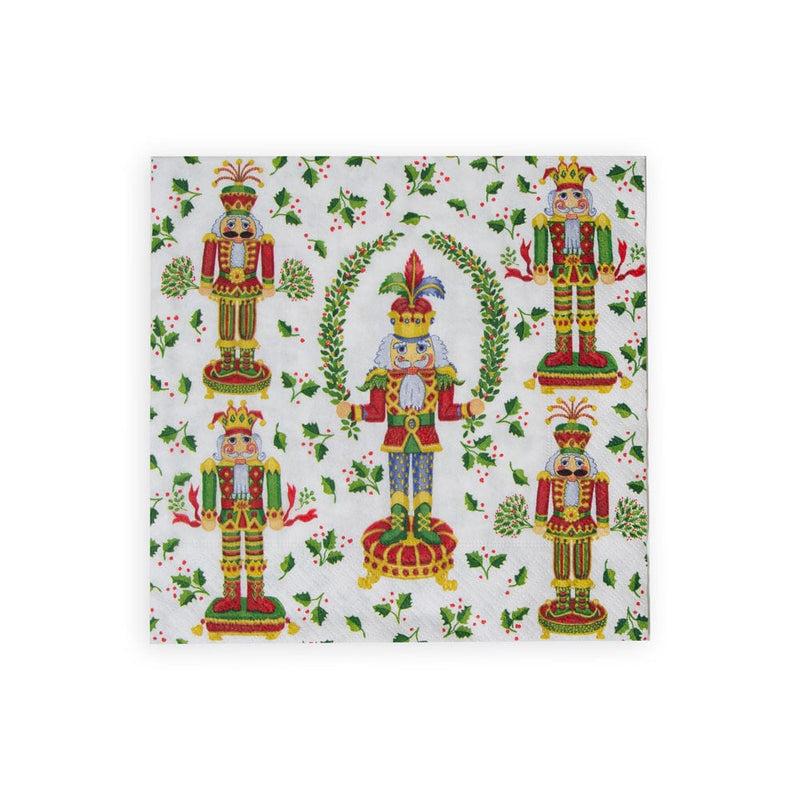 caspari Nutcracker Christmas Napkin Dinner - 20 Per Package