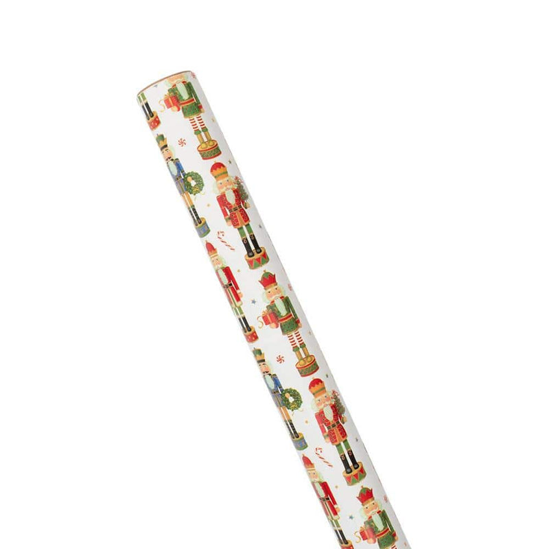 Caspari Nutcracker Parade Gift Wrapping Paper - 30" X 8' Roll