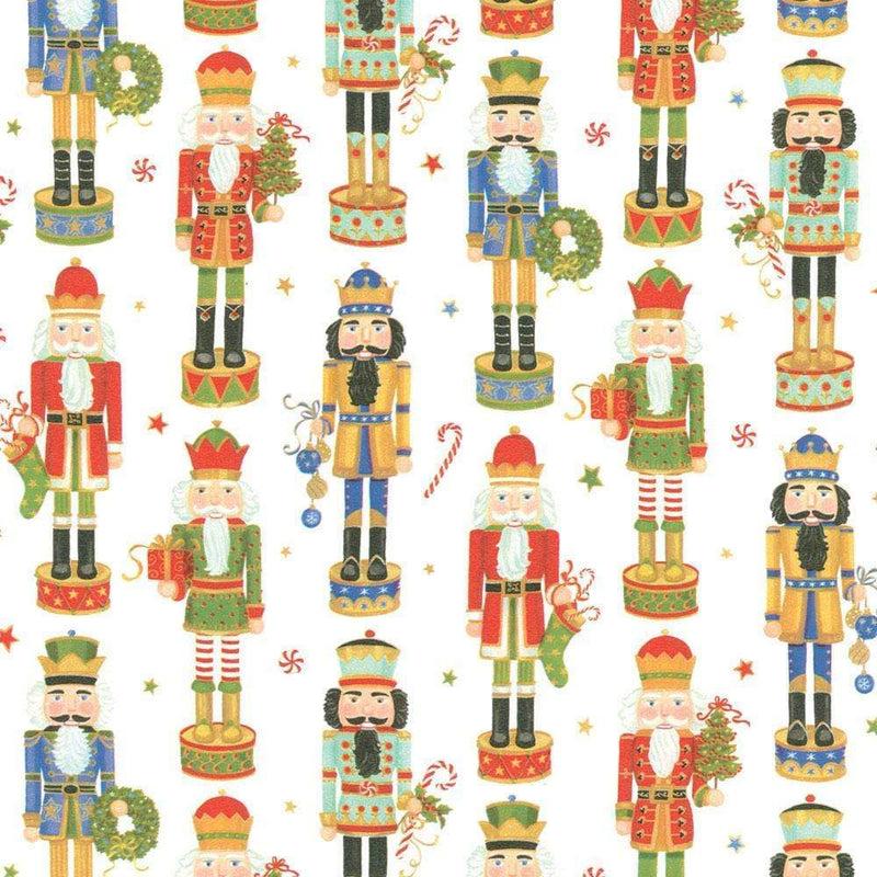 Caspari Nutcracker Parade Gift Wrapping Paper - 30" X 8' Roll