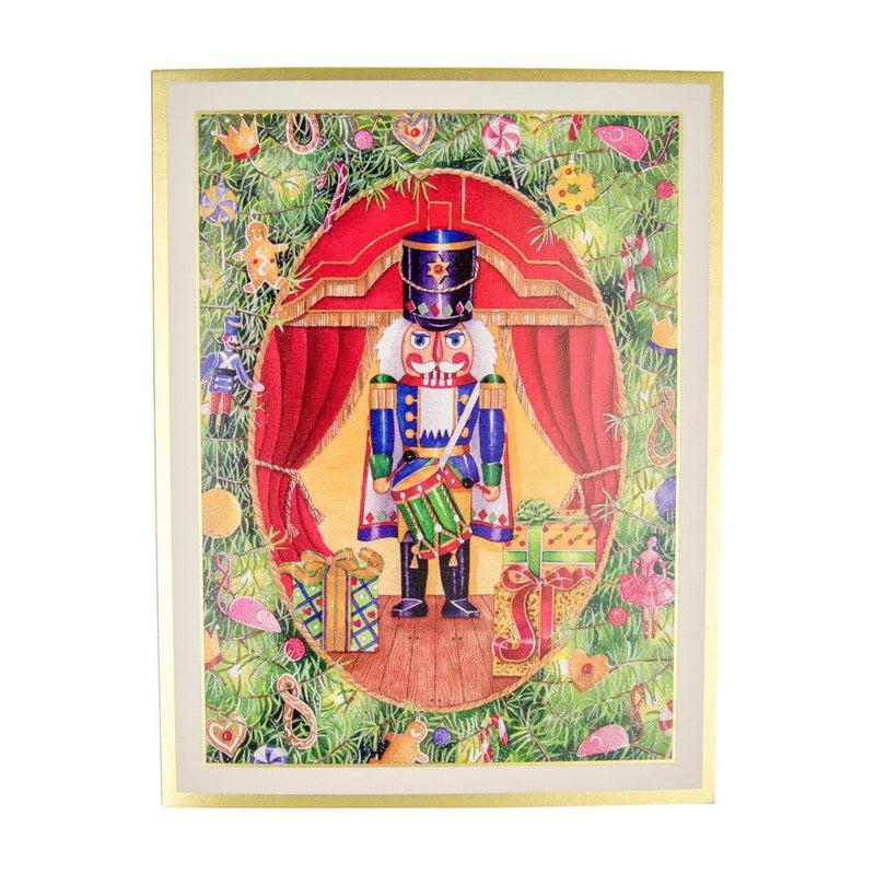 caspari Nutcracker Vignette Personalized Christmas Cards