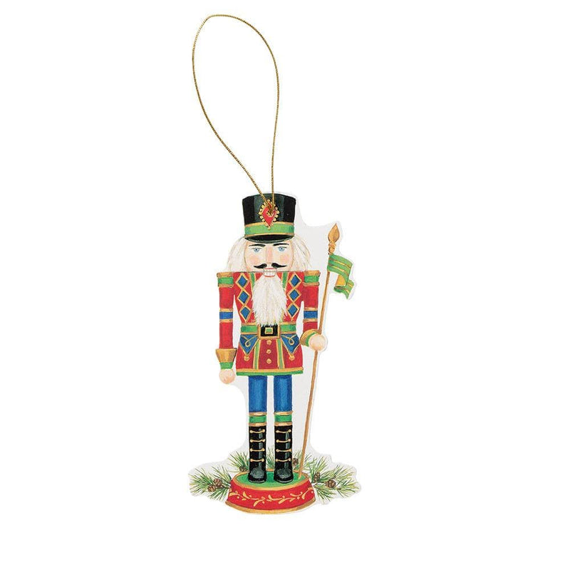 caspari Nutcrackers Decorative Die-Cut Gift Tag - 4 Per Package