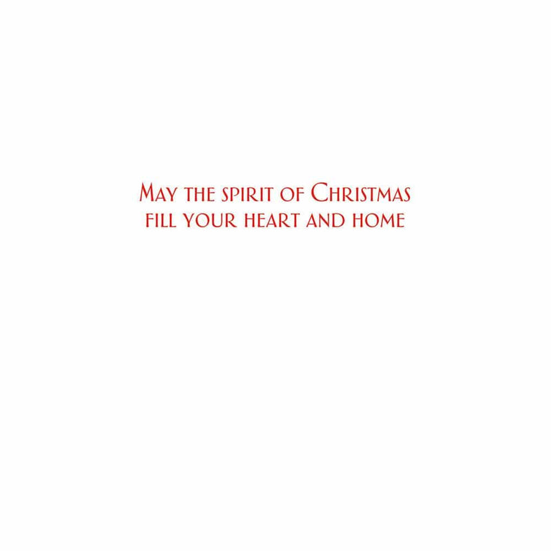 Caspari Open Door Boxed Christmas Cards - 15 Cards & 15 Envelopes