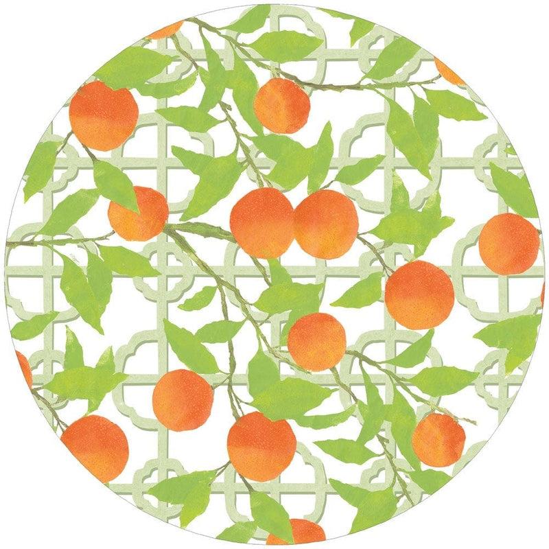 caspari Orange Grove Die-Cut Placemat - 1 Per Package