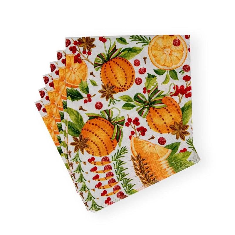 Caspari Orange Spice Paper Luncheon Napkins - 20 Per Package