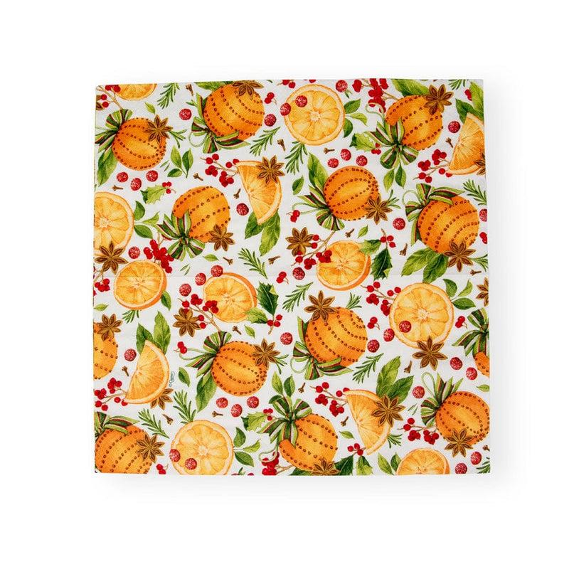 Caspari Orange Spice Paper Luncheon Napkins - 20 Per Package