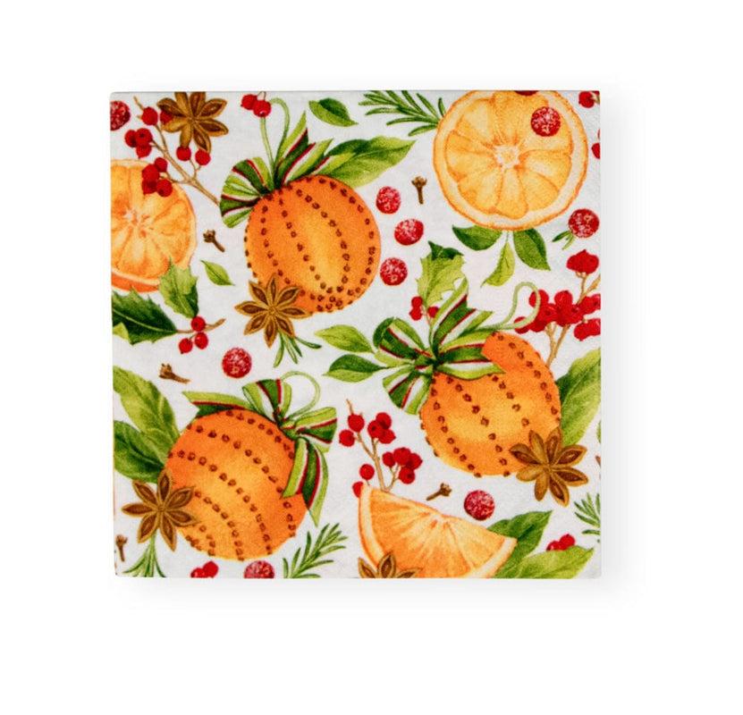 caspari Orange Spice Paper Luncheon Napkins - 20 Per Package