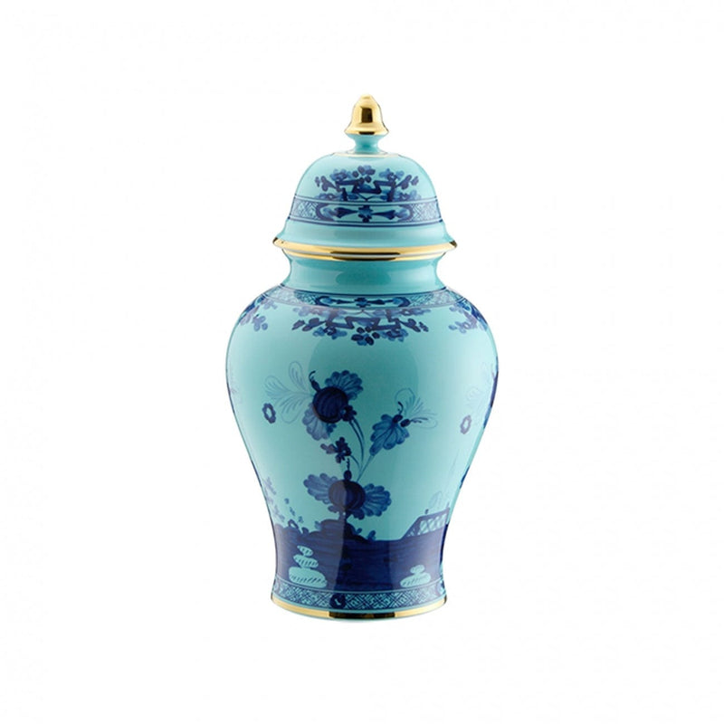 caspari Oriente Italiano Potiche Vase in Iris 12.5" - 1 Each