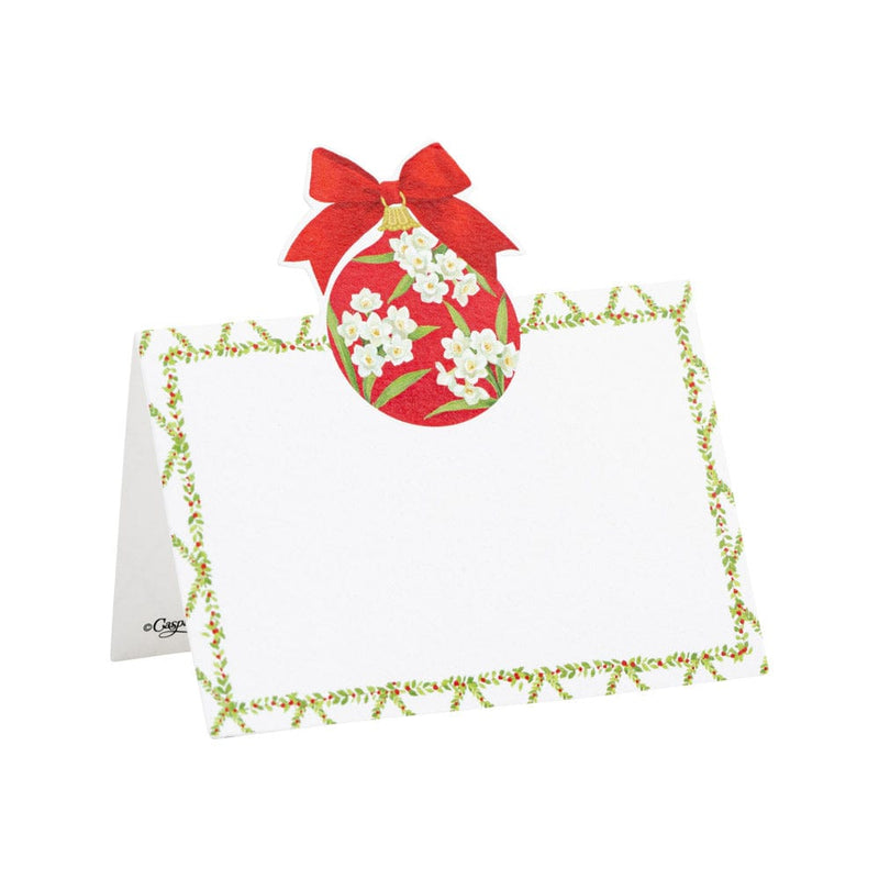 caspari Ornament and Trellis Die-Cut Place Cards - 8 Per Package