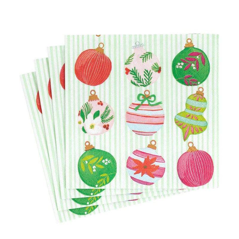 Caspari Painted Ornaments Paper Luncheon Napkins - 20 Per Package