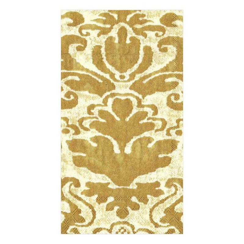 caspari Palazzo Paper Guest Towel Napkins in Ivory - 15 Per Package