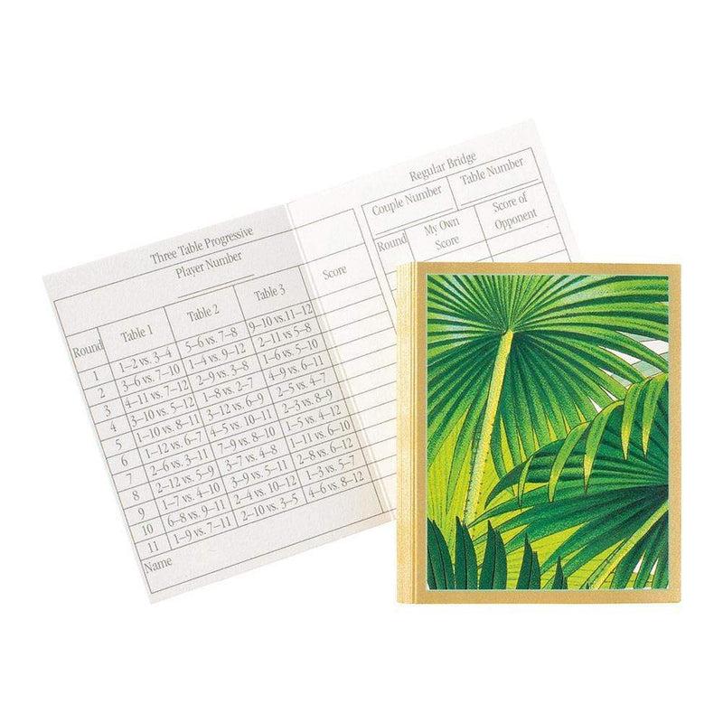 caspari Palm Fronds Bridge Tally Sheets - 12 Per Package
