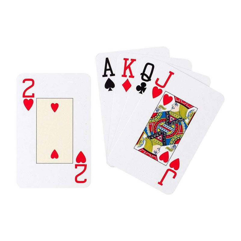Caspari Palm Fronds Large Type Bridge Gift Set - 2 Playing Card Decks & 2 Score Pads