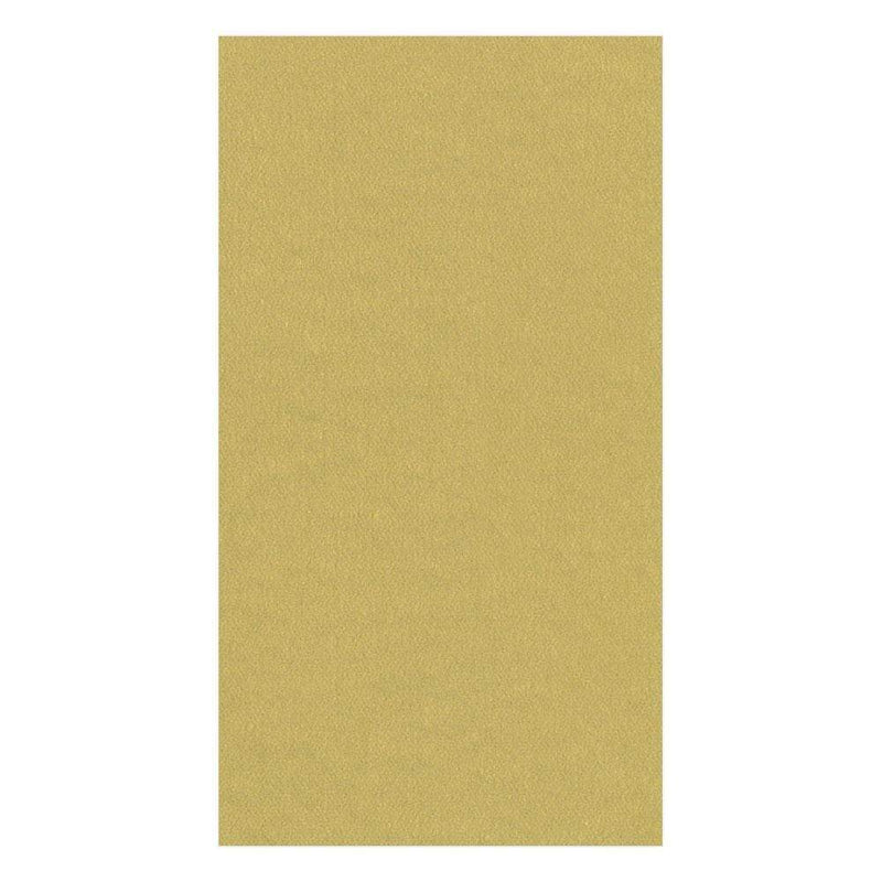 caspari Paper Linen Solid Guest Towel Napkins in Gold - 12 Per Package