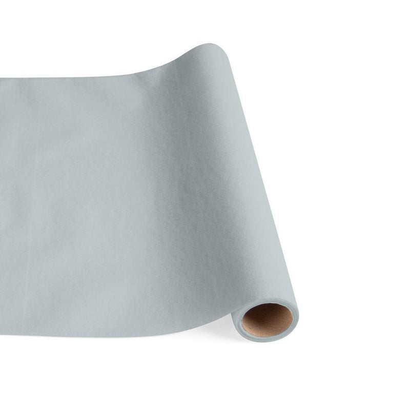 caspari Paper Linen Solid Table Runner in Silver - 1 Each