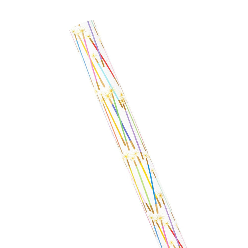 Caspari Party Candles Gift Wrapping Paper - 2 30" X 8' Rolls