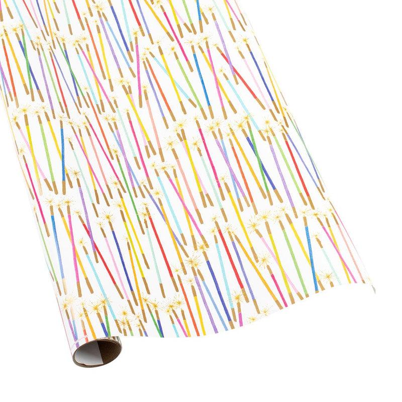 caspari Party Candles Gift Wrapping Paper - 30" x 8' Roll