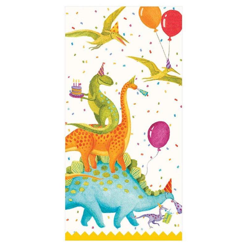 caspari Partysaurus Facial Tissue Hankies - 10 Per Package