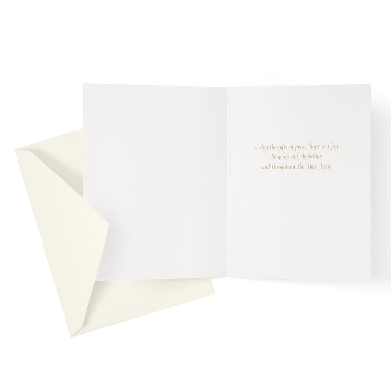 Caspari Peace Illumination Large Boxed Christmas Cards - 15 Cards & 15 Envelopes
