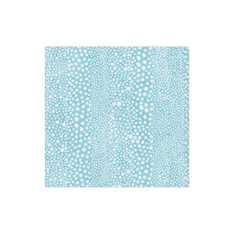 Caspari Pebble Paper Linen Cocktail Napkins In Seafoam - 15 Per Package