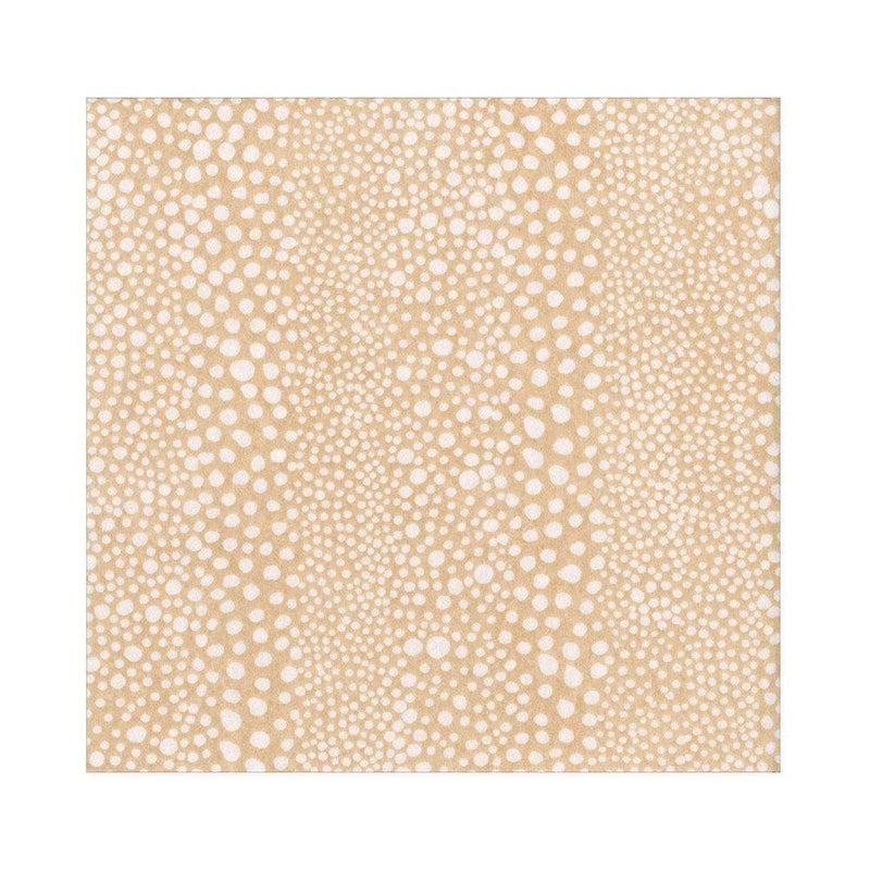 caspari Pebble Paper Linen Luncheon Napkins in Beige - 15 Per Package