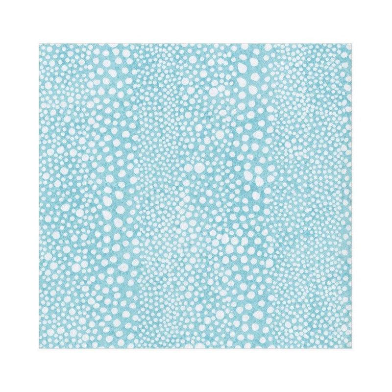 caspari Pebble Paper Linen Luncheon Napkins in Seafoam - 15 Per Package
