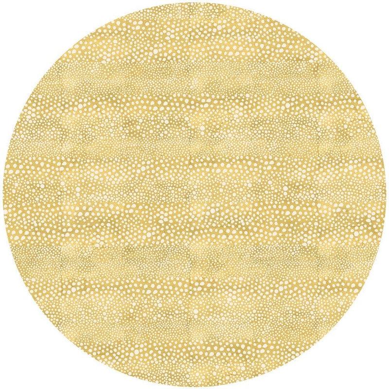 Caspari Pebble Round Lacquer Placemat In Gold - 1 Each
