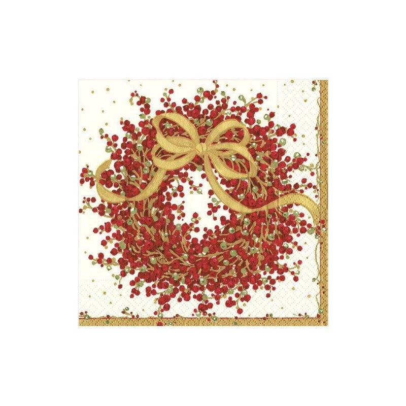 caspari Pepperberry Paper Cocktail Napkins - 20 Per Package