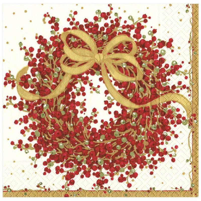 caspari Pepperberry Paper Dinner Napkins - 20 Per Package