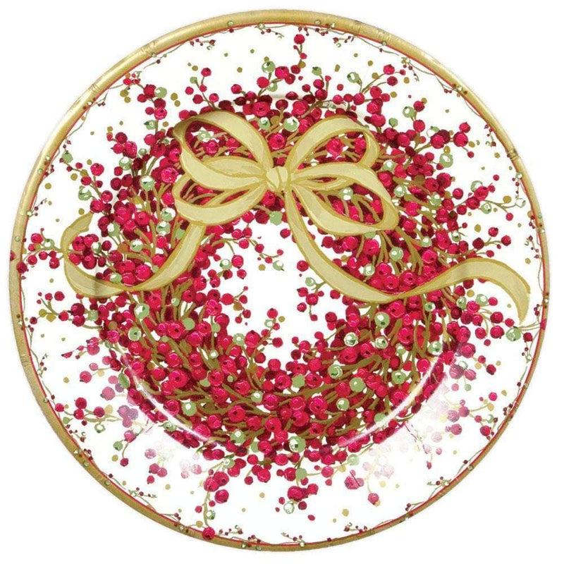 caspari Pepperberry Paper Dinner Plates - 8 Per Package