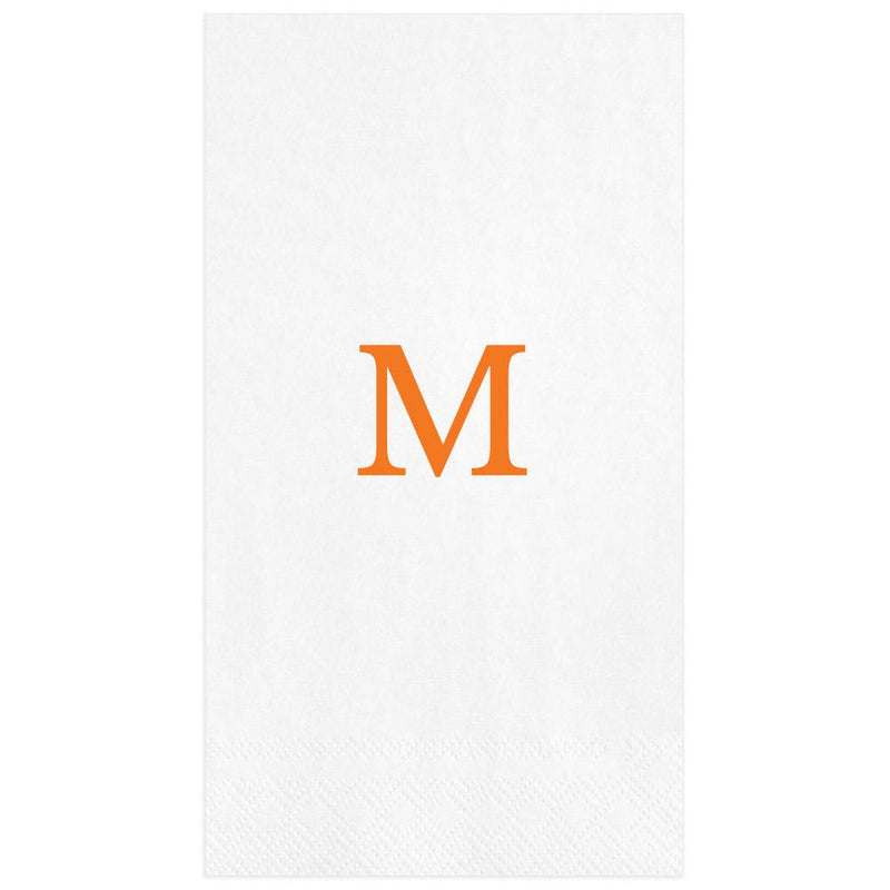 caspari Personalized Single Initial Guest Towel Napkins