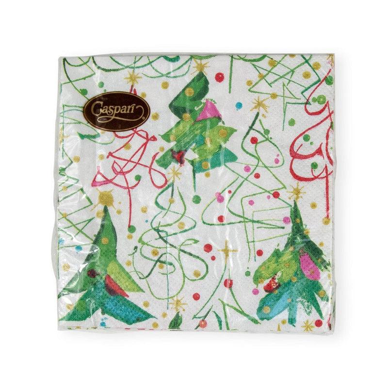 Caspari Pop Christmas Cocktail Napkins - 20 Per Package