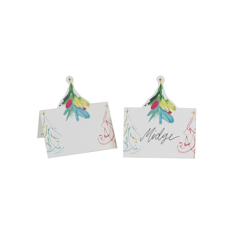caspari Pop Christmas Die-Cut Place Cards - 8 Per Package