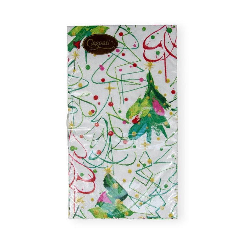 Caspari Pop Christmas Guest Towel Napkins - 15 Per Package