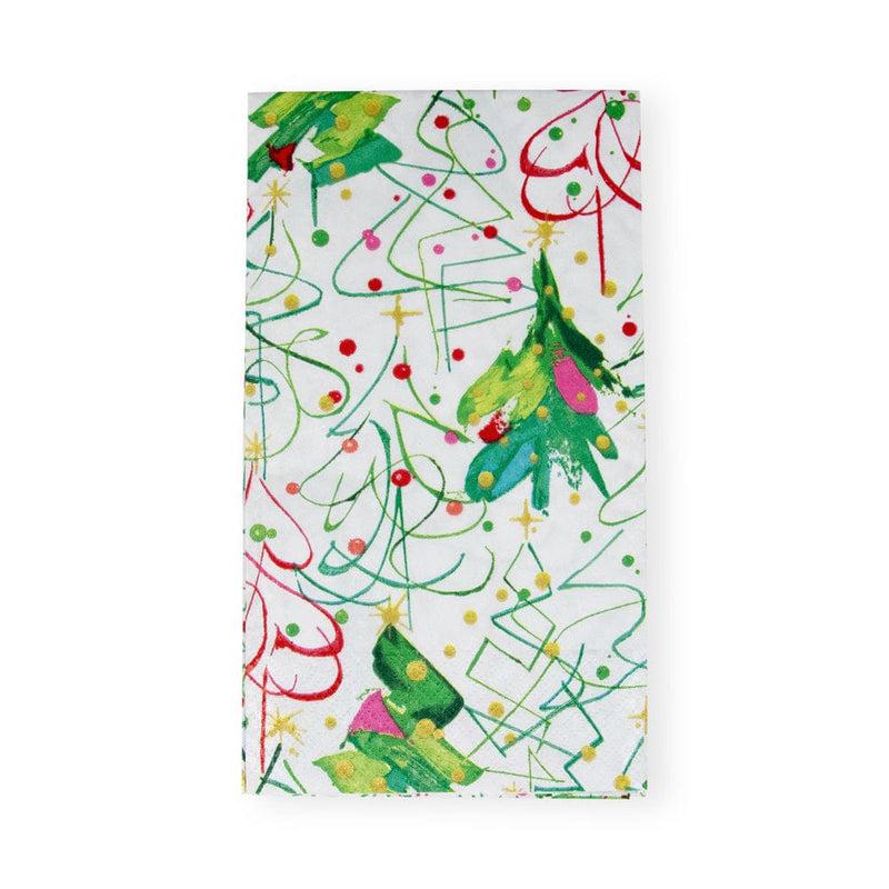 caspari Pop Christmas Guest Towel Napkins - 15 Per Package