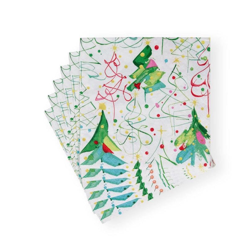 Caspari Pop Christmas Luncheon Napkins - 20 Per Package