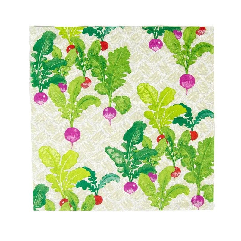 Caspari Radish Patch Luncheon Napkins - 20 Per Package