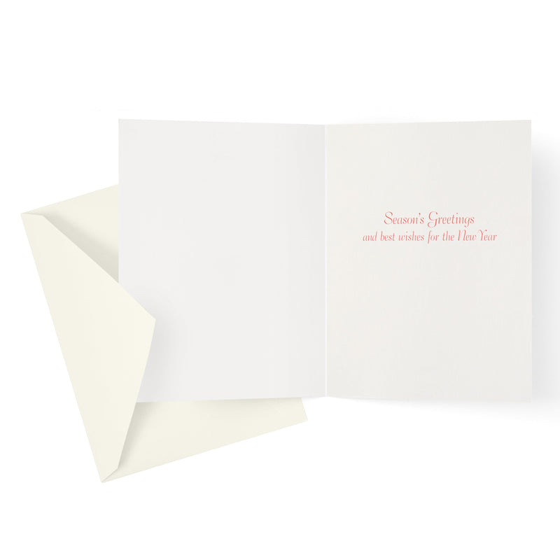 Caspari Red Amaryllis Large Boxed Christmas Cards - Includes 15 Boxed Christmas Cards