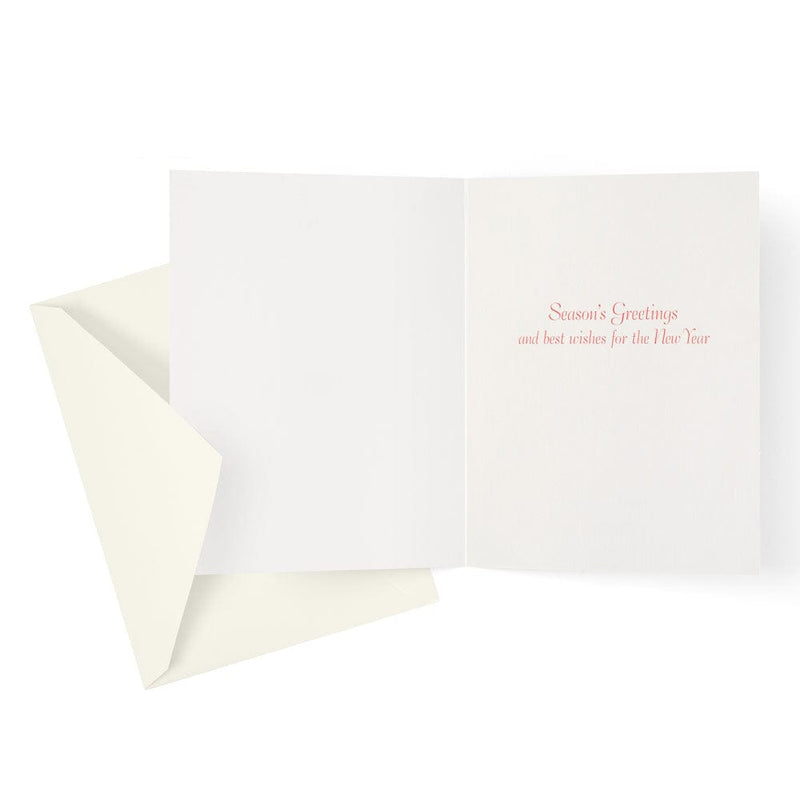 Caspari Red Amaryllis Large Boxed Christmas Cards - Includes 15 Boxed Christmas Cards
