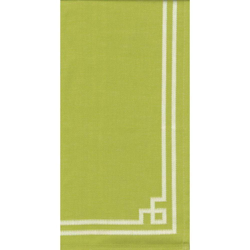Caspari Rive Gauche Cotton Tea Towel In Spring Green - 1 Each