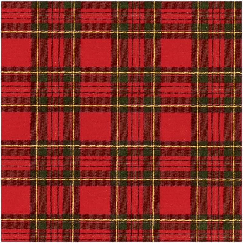 Caspari Royal Plaid Foil Gift Wrapping Paper - 30" X 6' Roll